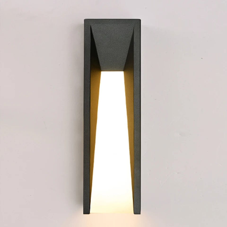 Verthara LED Outdoor Wall Light - Wall Mounted - IP65 Rated - Black Aluminium - Warm/Cool White - Energy Efficient - Modern Design cool white / H100cm