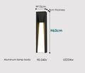 Verthara LED Outdoor Wall Light - Wall Mounted - IP65 Rated - Black Aluminium - Warm/Cool White - Energy Efficient - Modern Design