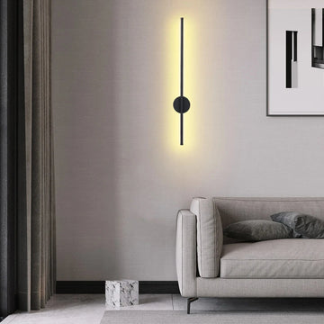 Verthara LED Rechargeable Wall Lamp Black / 50cm