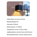 Verthara LED Solar Wall Light – Outdoor Mount – IP65 Waterproof – European Style - Manual Switch - Garden Lighting - 6-12 Hours Illumination