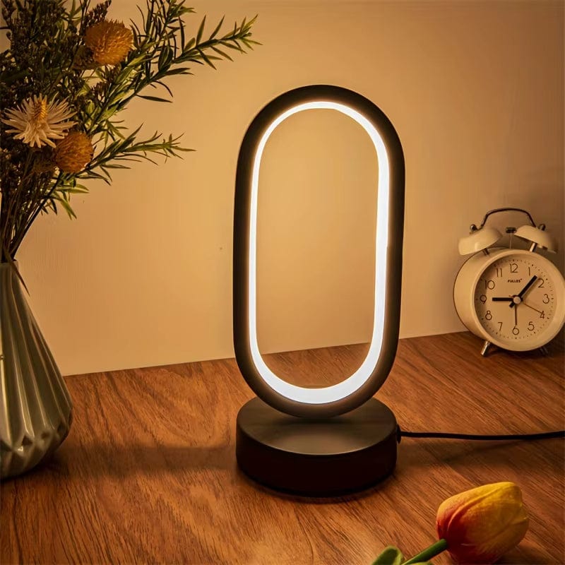 Verthara LED Table Lamp – U-Shaped Design – Warm Light – Modern Style - Ideal For Bedroom - Living Room - Desk Use Default
