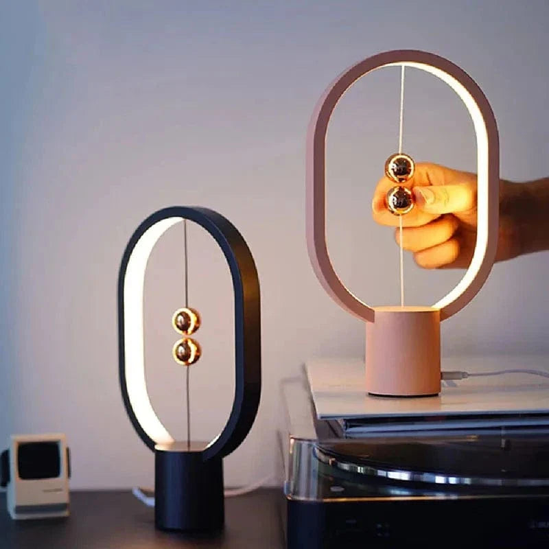 Verthara LED Table Lamp With USB Charging – Mini Balance Design - Warm White Light - Decorative - Elegant Home Accent Default