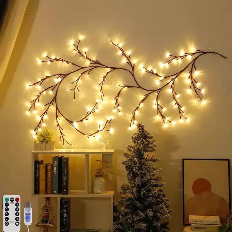 Verthara LED Tree Branch Lamp - Solar or USB Powered