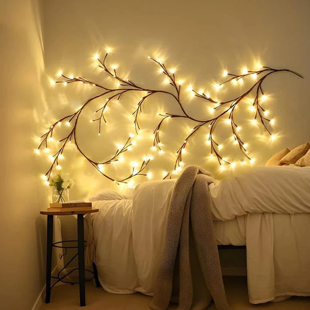 Verthara LED Tree Branch Lamp - Solar or USB Powered
