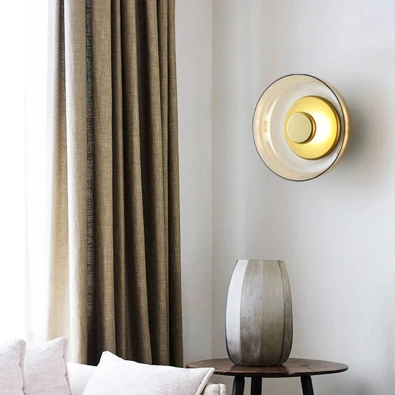 Verthara LED Wall Lamp With Glass Shade - Modern Design - Warm White Light - Iron Construction - Indoor Wall Lights - Decorative Sconces