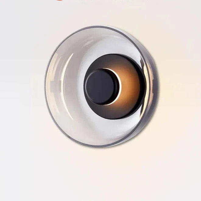 Verthara LED Wall Lamp With Glass Shade - Modern Design - Warm White Light - Iron Construction - Indoor Wall Lights - Decorative Sconces Warm white / Champagne