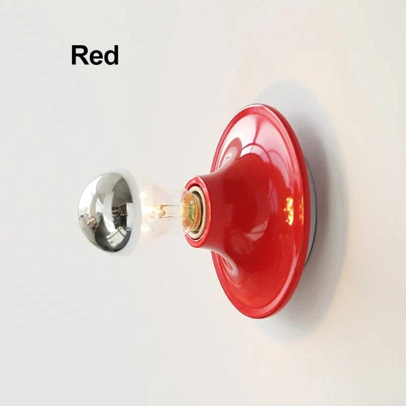 Verthara LED Wall Light – Wall-Mounted Decorative Fixture – Nordic Design - Warm White - Indoor Use - Energy-Efficient - Durable Metal and Acrylic Red