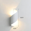 Verthara LED Wall Light With Modern Spiral Design - Waterproof - Indoor/Outdoor Use - 10W - Aluminium Construction - IP65 Rated