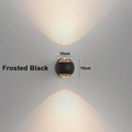 Verthara LED Wall Light With Rotatable Design – Modern - Frosted Metal - Acrylic Lens - Up/Down Lighting - Nordic Style
