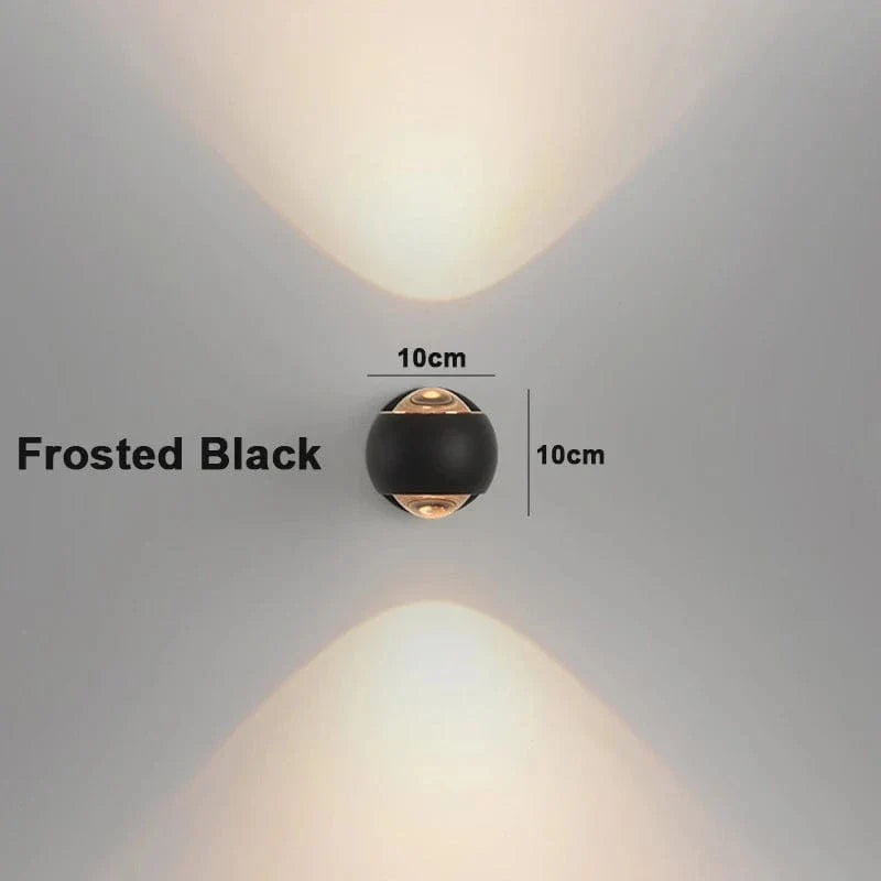 Verthara LED Wall Light With Rotatable Design – Modern - Frosted Metal - Acrylic Lens - Up/Down Lighting - Nordic Style