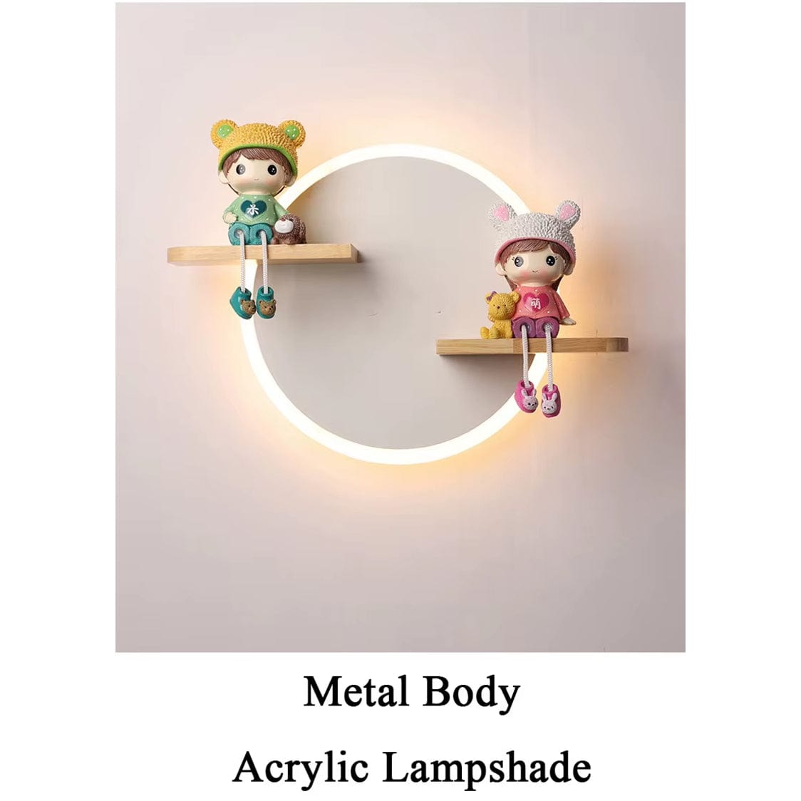 Verthara LED Wall Light With Unicorn Design – Wall-Mounted - Night Light - Ceramic - Kid's Room Decoration - Warm Glow - Colourful Accents