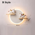 Verthara LED Wall Light With Unicorn Design – Wall-Mounted - Night Light - Ceramic - Kid's Room Decoration - Warm Glow - Colourful Accents Warm White (2700-3500K) / B Style