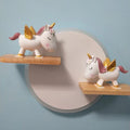 Verthara LED Wall Light With Unicorn Design – Wall-Mounted - Night Light - Ceramic - Kid's Room Decoration - Warm Glow - Colourful Accents