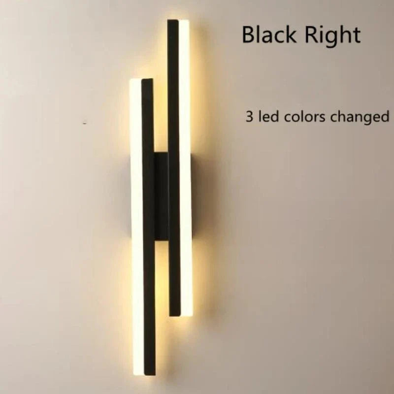 Verthara LED Wall Sconce With Acrylic Lampshade – Indoor Wall Light - Modern Copper Design - Adjustable Colour Temperature - Gold/Black Finish Tri-color / Black right