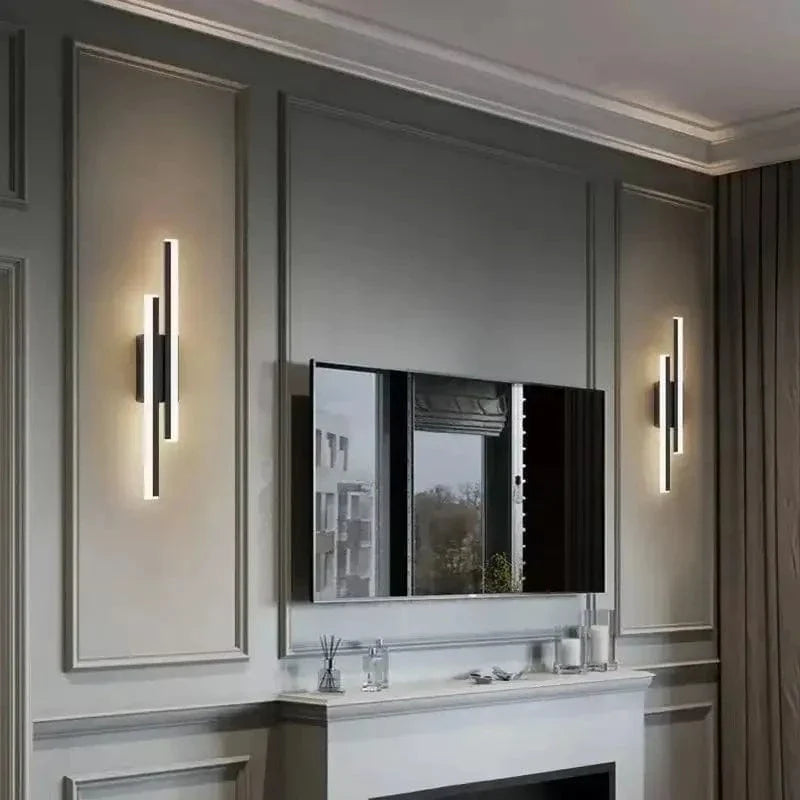 Verthara LED Wall Sconce With Acrylic Lampshade – Indoor Wall Light - Modern Copper Design - Adjustable Colour Temperature - Gold/Black Finish