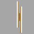 Verthara LED Wall Sconce With Acrylic Lampshade – Indoor Wall Light - Modern Copper Design - Adjustable Colour Temperature - Gold/Black Finish Tri-color / Gold left