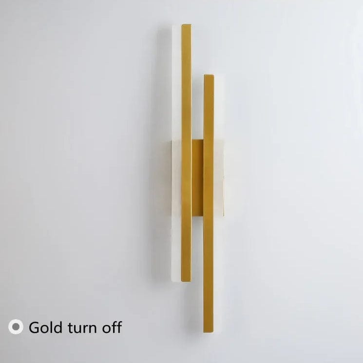 Verthara LED Wall Sconce With Acrylic Lampshade – Indoor Wall Light - Modern Copper Design - Adjustable Colour Temperature - Gold/Black Finish