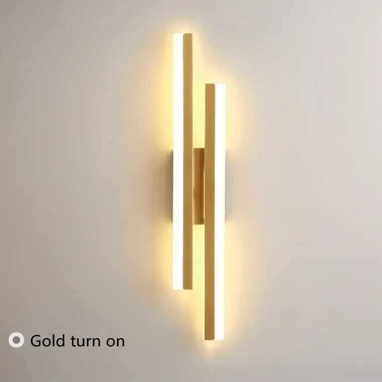 Verthara LED Wall Sconce With Acrylic Lampshade – Indoor Wall Light - Modern Copper Design - Adjustable Colour Temperature - Gold/Black Finish