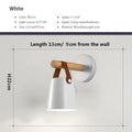 Verthara LED Wall Sconce With Adjustable Light Colour – Nordic Design - Wooden and Iron - Ideal For Indoor Use - Modern Style - Perfect For Bedroom and Living Room