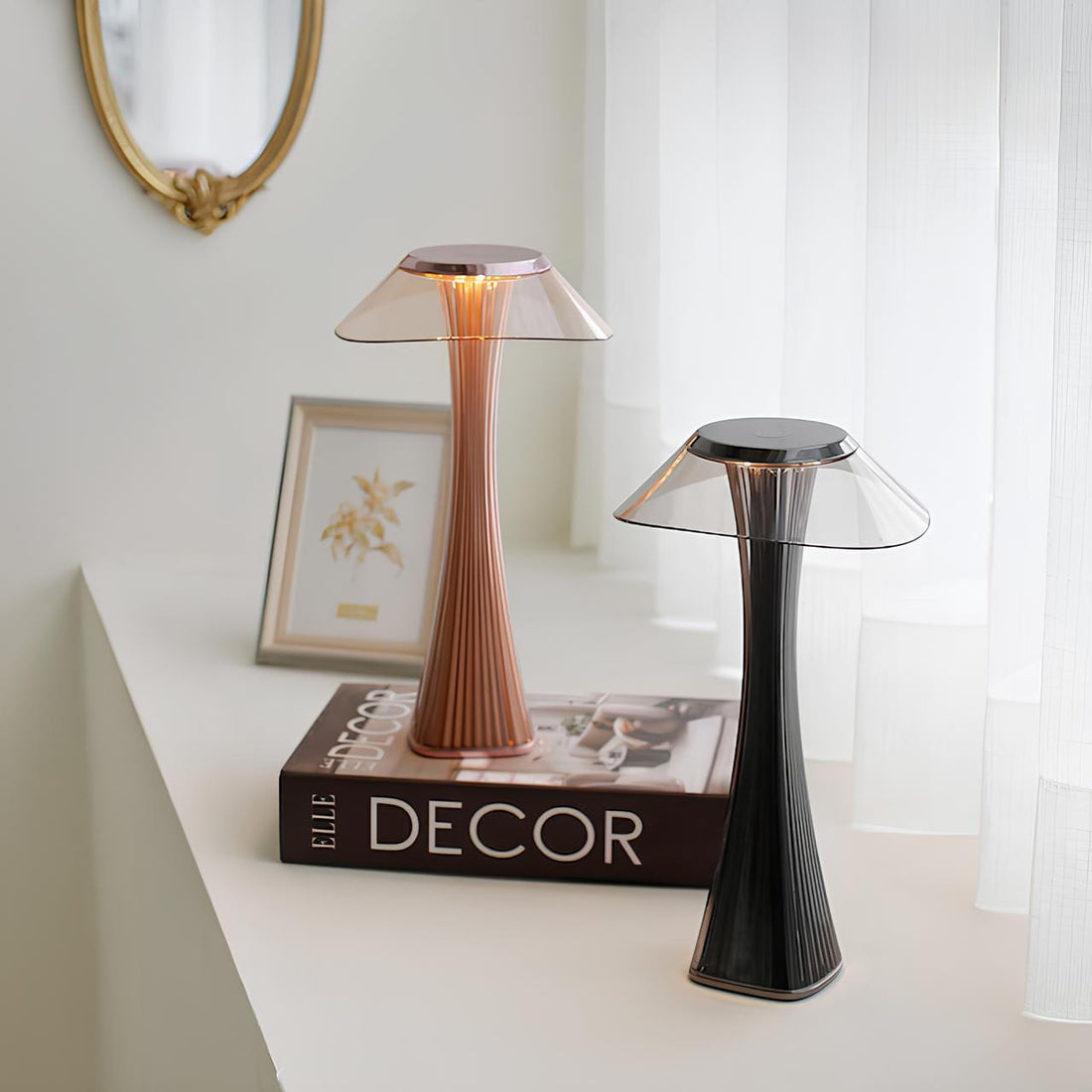Verthara Luxury Crystal Rechargeable Table Lamp