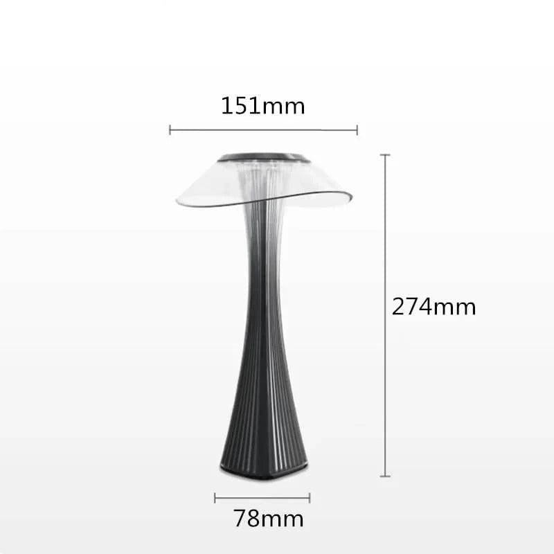 Verthara Luxury Crystal Rechargeable Table Lamp