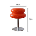 Verthara Macaron Glass Table Lamp - Corded - Trichromatic Dimming - Eye Protection - Modern Design - Stylish Bedroom Lamp - E27 Bulb Compatible