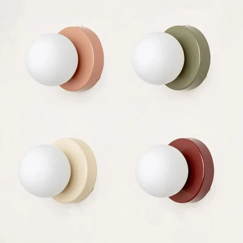 Verthara Macaron Mini Glass Sconce LED Wall Lamp