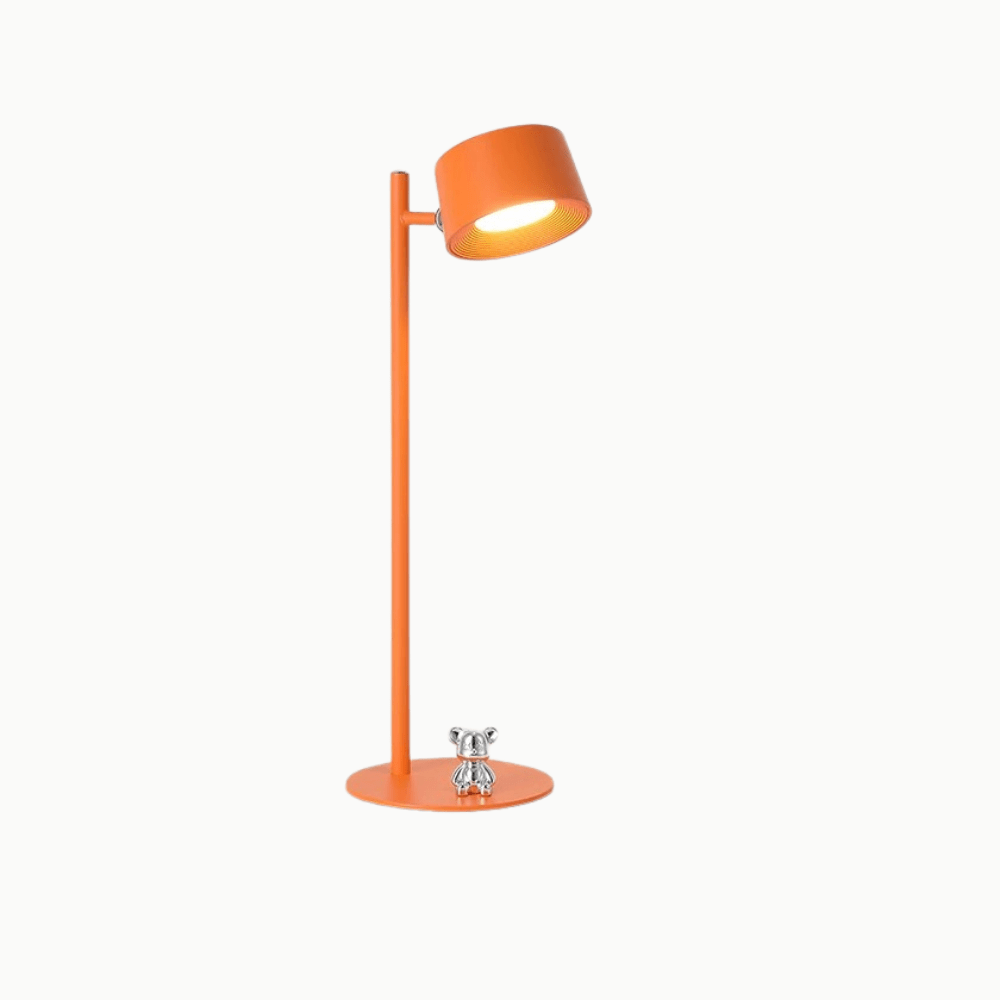 Verthara Magnetic Mount LED Desk Lamp – Rechargeable - Rotatable - Minimalist - Modern Indoor Lighting - Ideal For Work And Study Orange