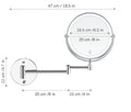 Verthara Make-Up Mirror with Light - Rechargeable Make-up Mirror with Light