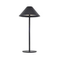 Verthara Minimal Cone Rechargeable Table Lamp Black
