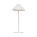 Verthara Minimal Cone Rechargeable Table Lamp White