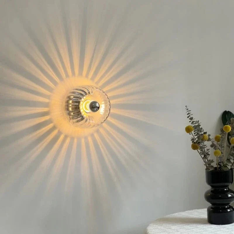 Verthara Modern Bauhaus Glass Wall Lamp