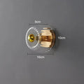 Verthara Modern Bauhaus Glass Wall Lamp