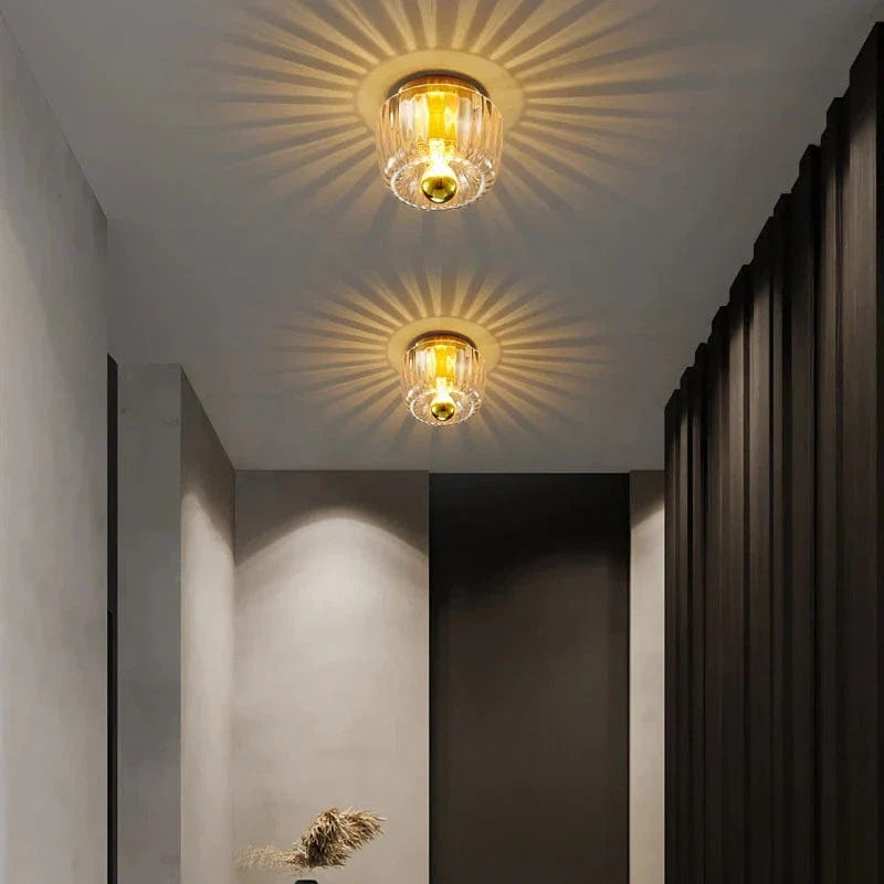 Verthara Modern Bauhaus Glass Wall Lamp