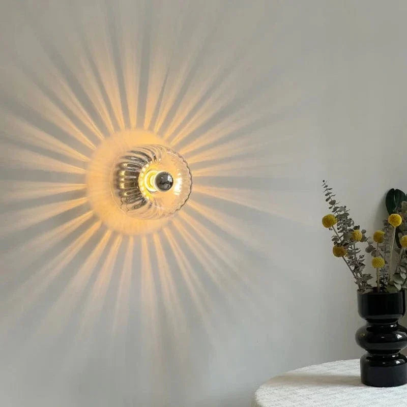 Verthara Modern Bauhaus Glass Wall Lamp