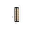 Verthara Modern Black Outdoor Wall Light Fixture – Waterproof LED Cubical Sconce for Garage and Pathway