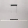 Verthara Modern Black Pendant Light With Adjustable Height – Minimalist Design - Aluminium and Silicone - Ideal for Kitchen and Dining Room