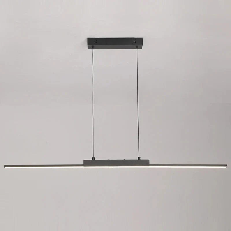 Verthara Modern Black Pendant Light With Adjustable Height – Minimalist Design - Aluminium and Silicone - Ideal for Kitchen and Dining Room