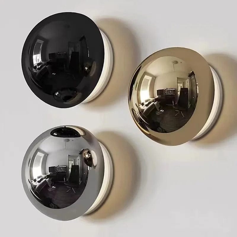 Verthara Modern Circular Wall Lamp - Hardwired - Minimalist Design - Plated Silver Finish - Indoor Use - Ideal For Corridor And Bedside Lighting