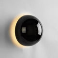 Verthara Modern Circular Wall Lamp - Hardwired - Minimalist Design - Plated Silver Finish - Indoor Use - Ideal For Corridor And Bedside Lighting Nature White(3500-5500K) / Black / 16CM