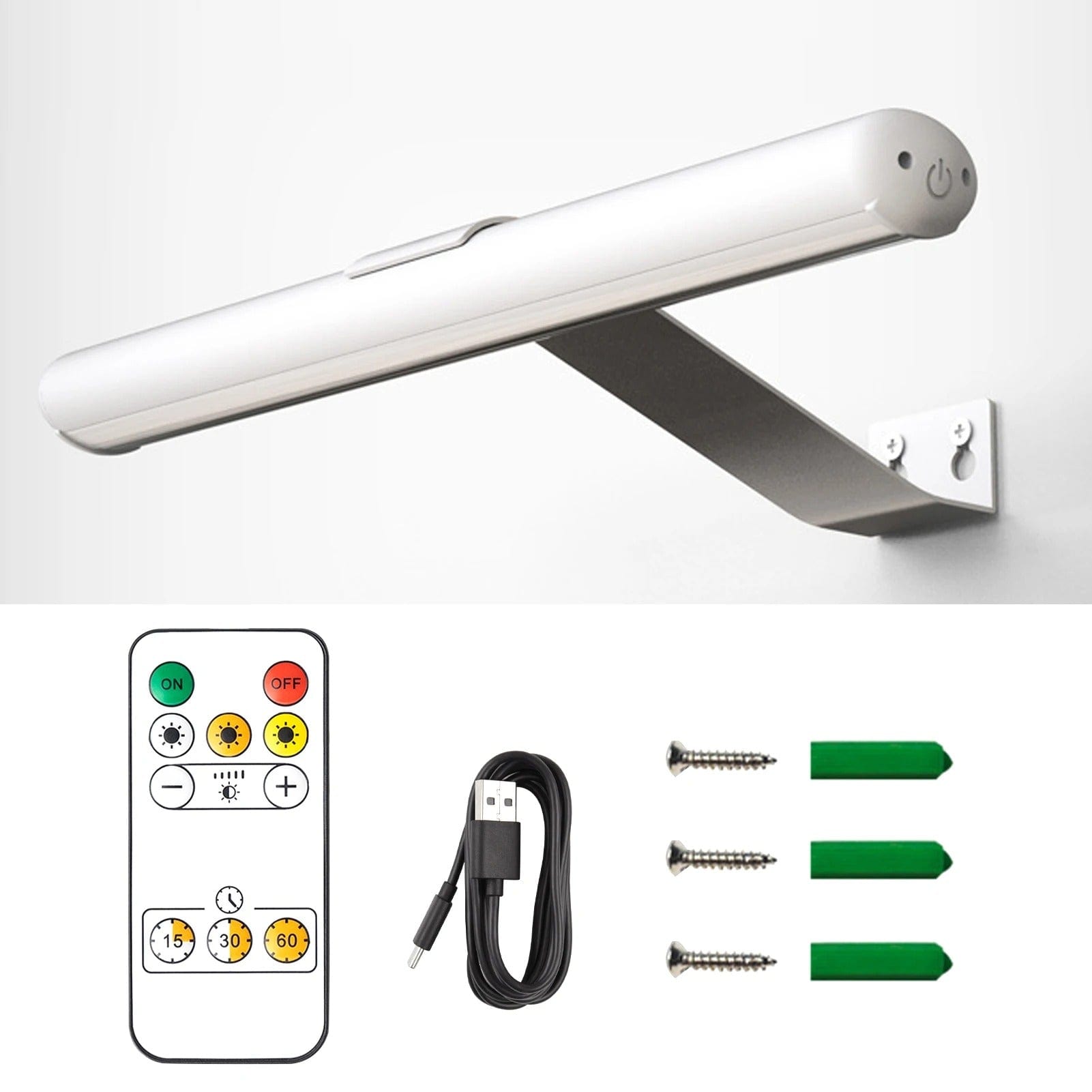 Verthara Modern Cordless Wall Lamp – Sleek Design White