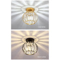 Verthara Modern Flush Mount Ceiling Light Fixture – K9 Crystal - LED Compatible - Elegant Design - Indoor Use - Polished Chrome Finish