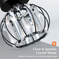 Verthara Modern Flush Mount Ceiling Light Fixture – K9 Crystal - LED Compatible - Elegant Design - Indoor Use - Polished Chrome Finish