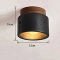 Verthara Modern Flush Mount LED Ceiling Light Fixture – Minimalist - Black Finish - Indoor Use - Energy Efficient - Ideal for Aisles and Corridors