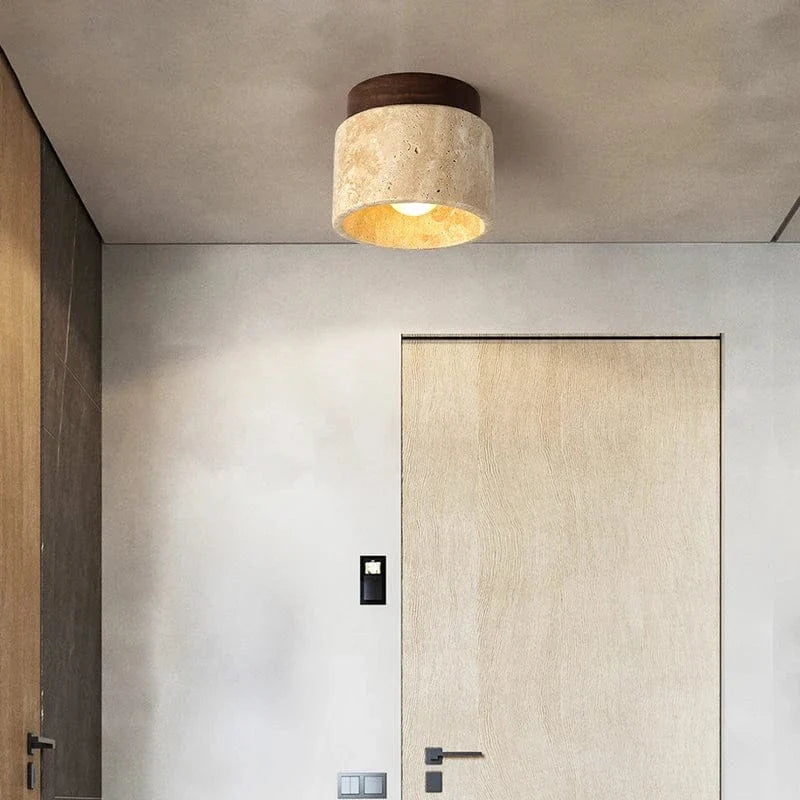 Verthara Modern Flush Mount LED Ceiling Light Fixture – Minimalist - Black Finish - Indoor Use - Energy Efficient - Ideal for Aisles and Corridors