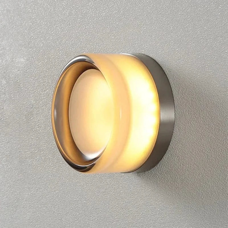 Verthara Modern Glass Shade LED Wall Lamp