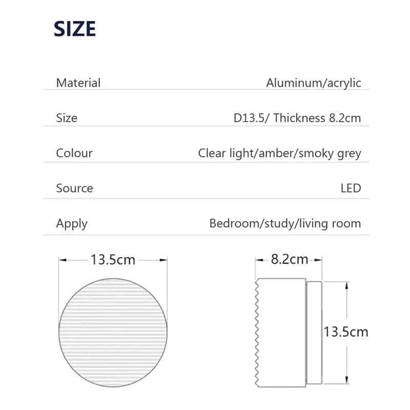 Verthara Modern Glass Shade LED Wall Lamp