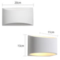 Verthara Modern Gypsum Wall Light - Indoor Wall Lamp - G9 LED Compatible - Adjustable Style - Vintage/Industrial - 60W Maximum Wattage
