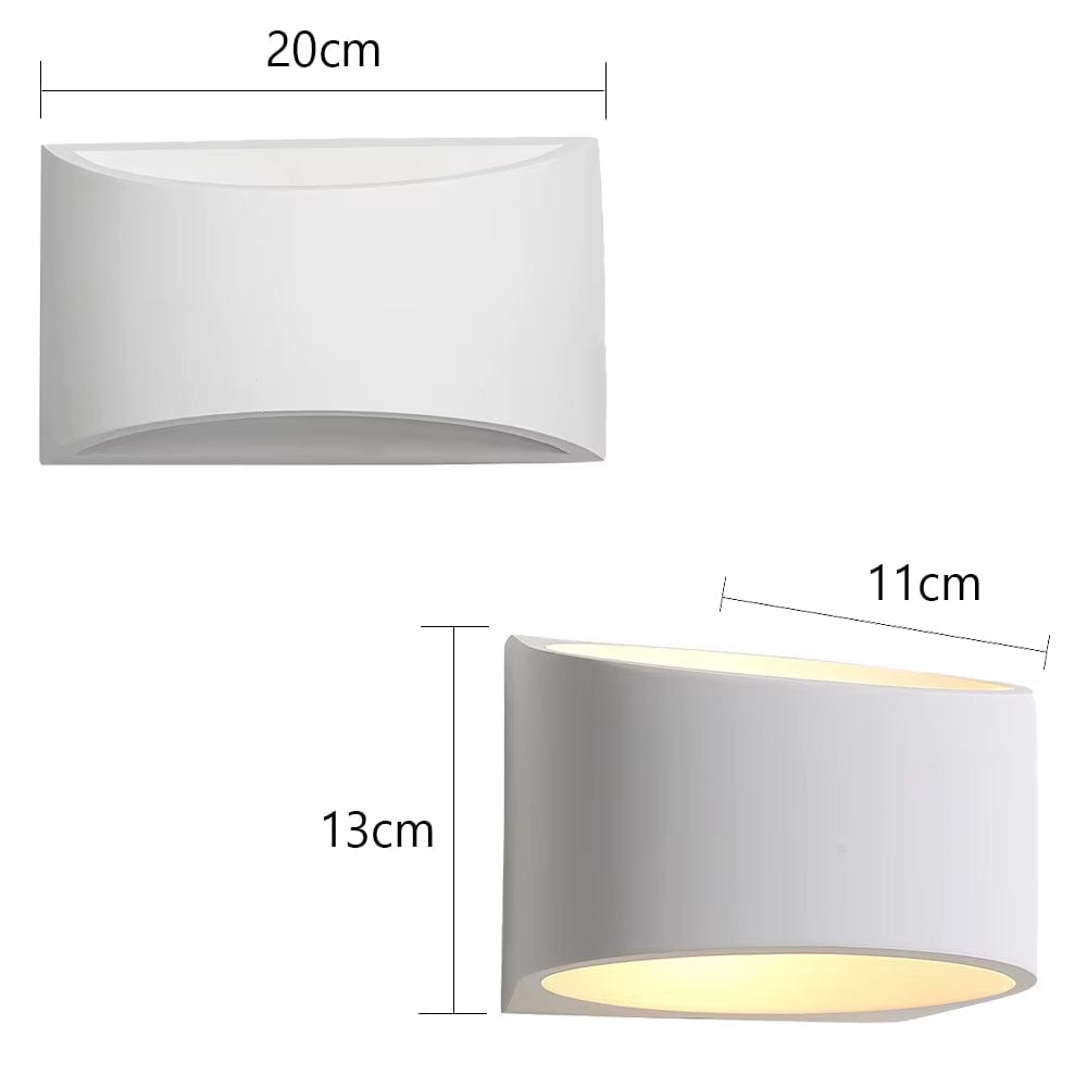 Verthara Modern Gypsum Wall Light - Indoor Wall Lamp - G9 LED Compatible - Adjustable Style - Vintage/Industrial - 60W Maximum Wattage
