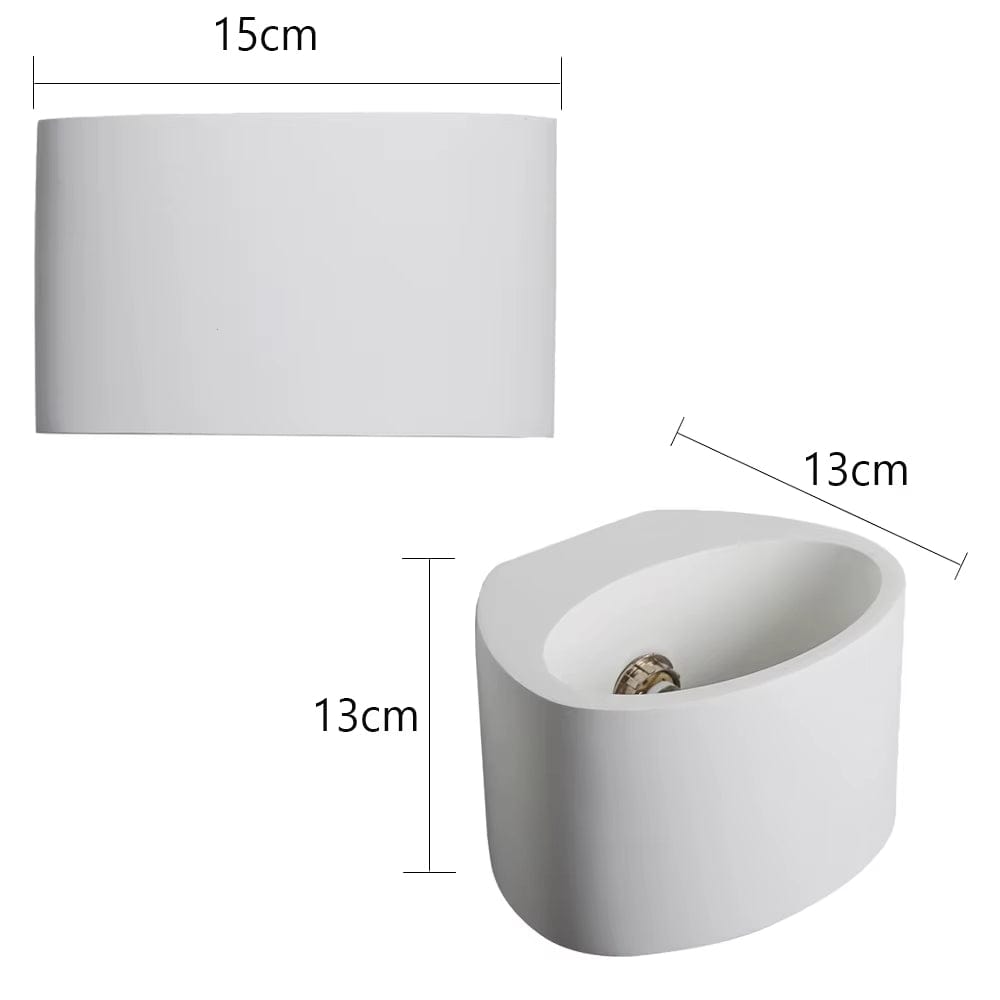 Verthara Modern Gypsum Wall Light - Indoor Wall Lamp - G9 LED Compatible - Adjustable Style - Vintage/Industrial - 60W Maximum Wattage